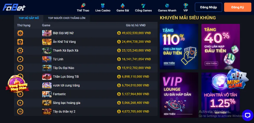 Hoàn trả tiền cược từ qq188 code